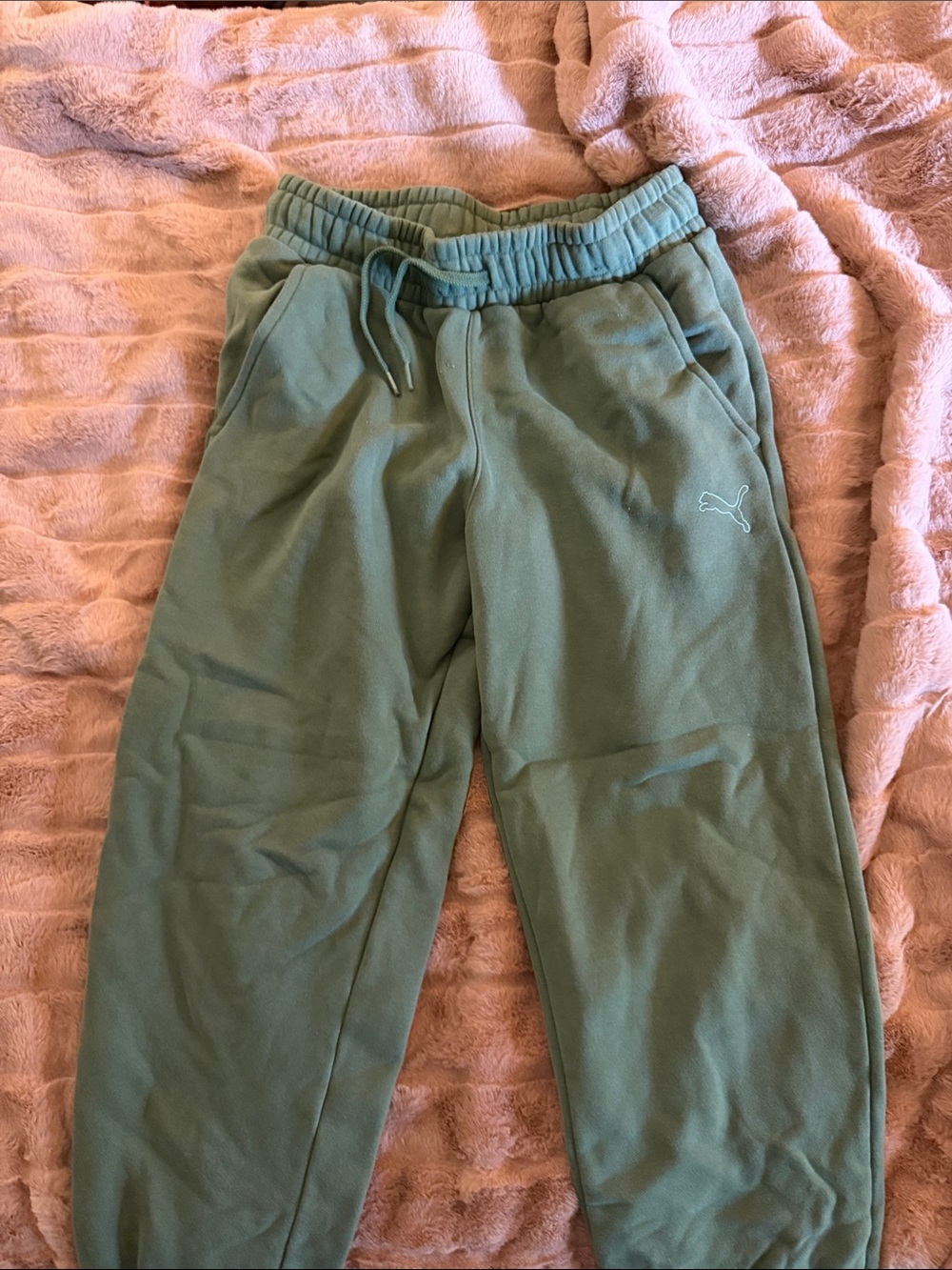 Puma Olive Green Jogger Sweatpants